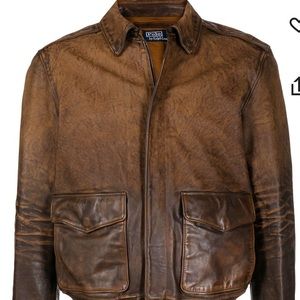 Polo Ralph Lauren Classic Leather Bomber Jacket